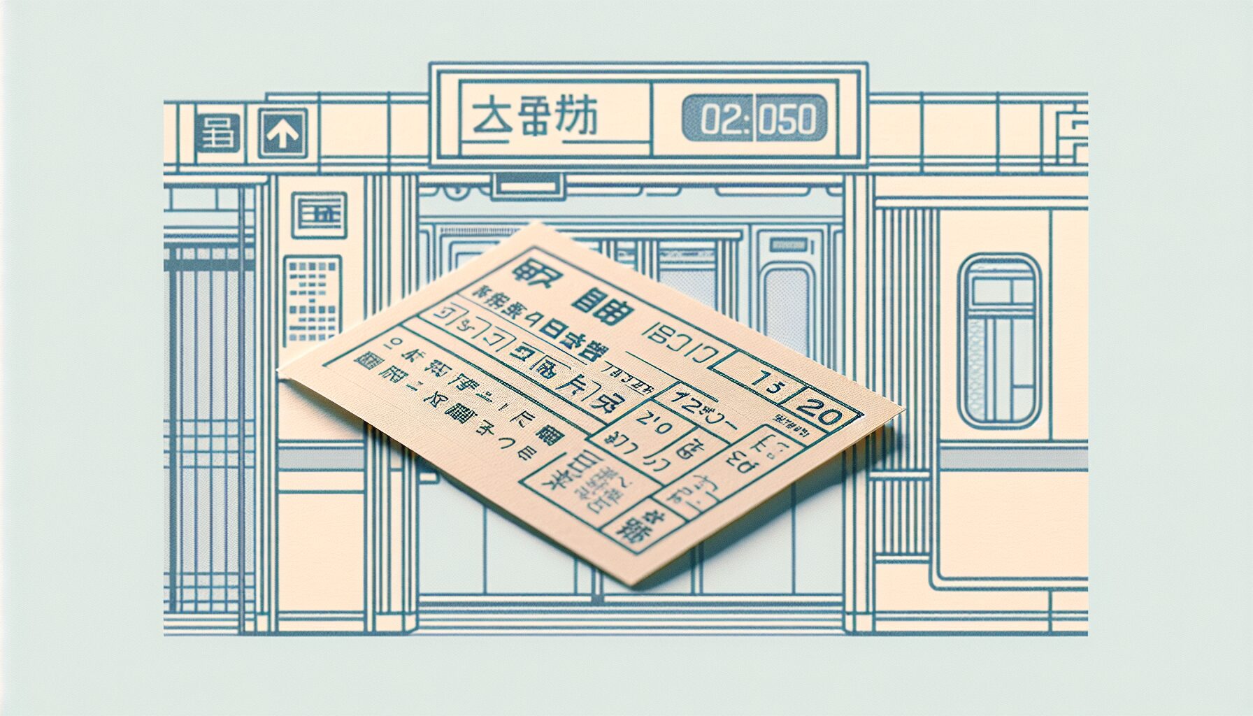 切符　電車　日本 image 2